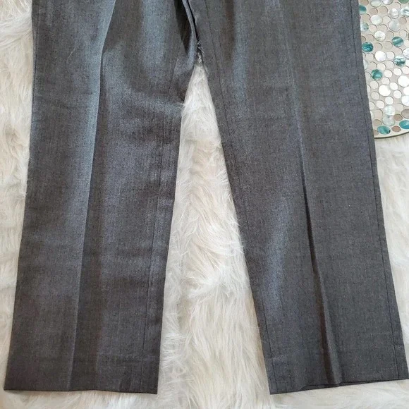 J Crew Mens Slim Bedford Wool Dress Pants Size 36 x 30 Gray Straight Leg - Picture 4 of 8